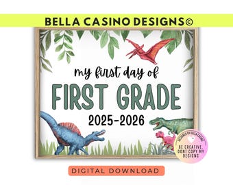First Day of 1st Grade Sign, First day of school, First day of First Grade Printable (Digital Download)