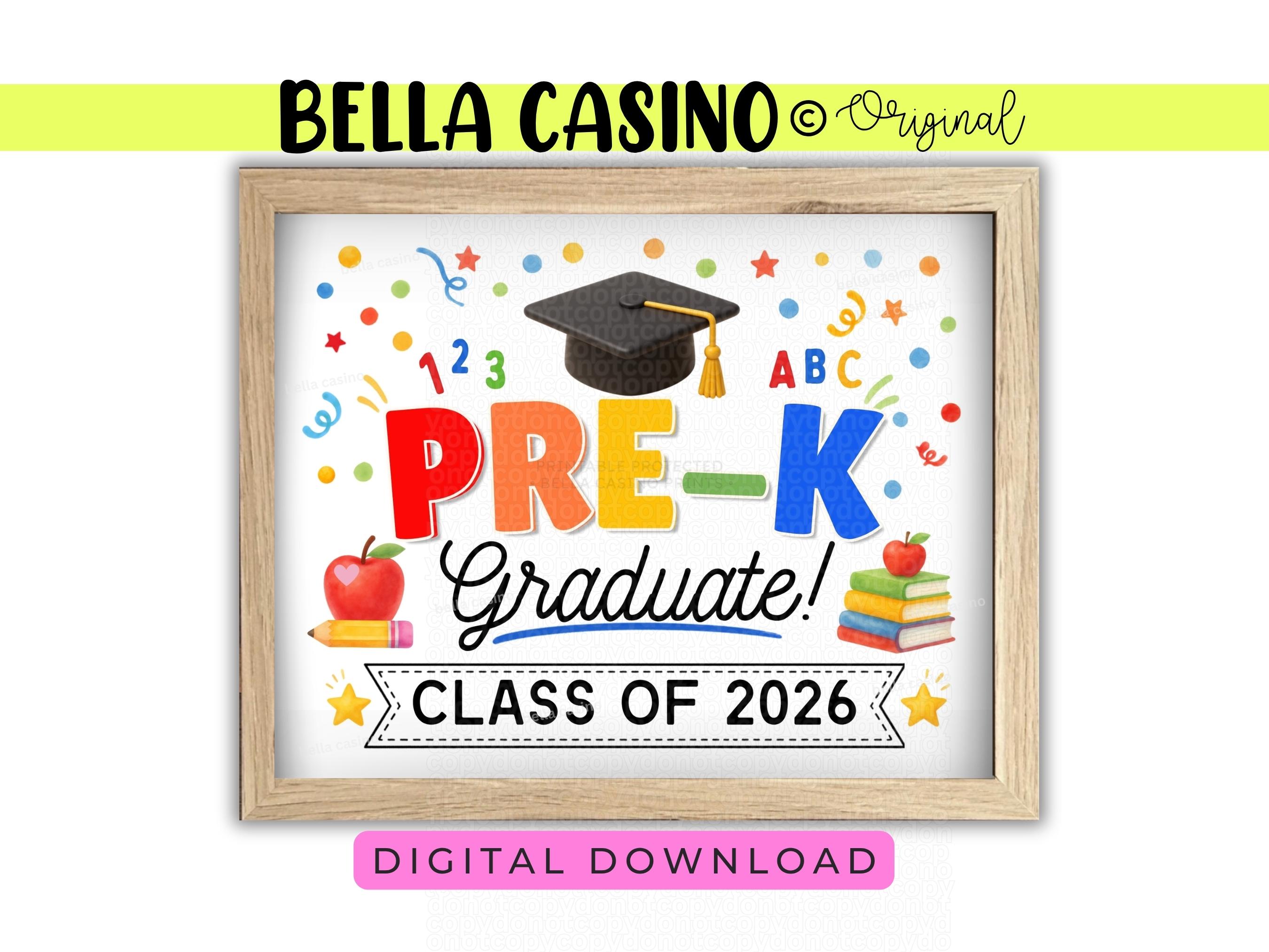 Pre-k Graduate Sign, Last Day of Preschool, Printable Preschool