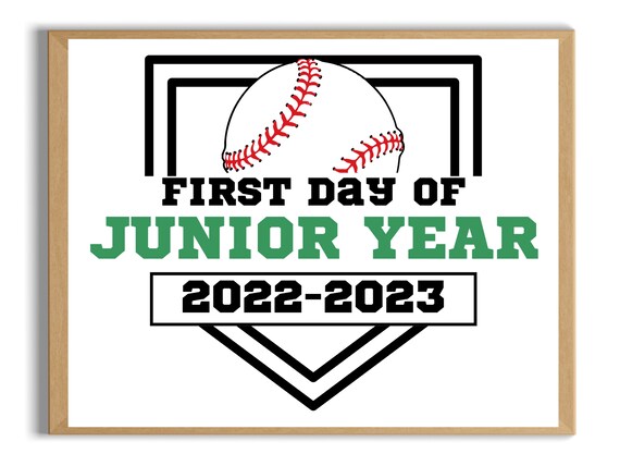 First Day of Junior Year Sign First Day of High School Sign - Etsy Israel