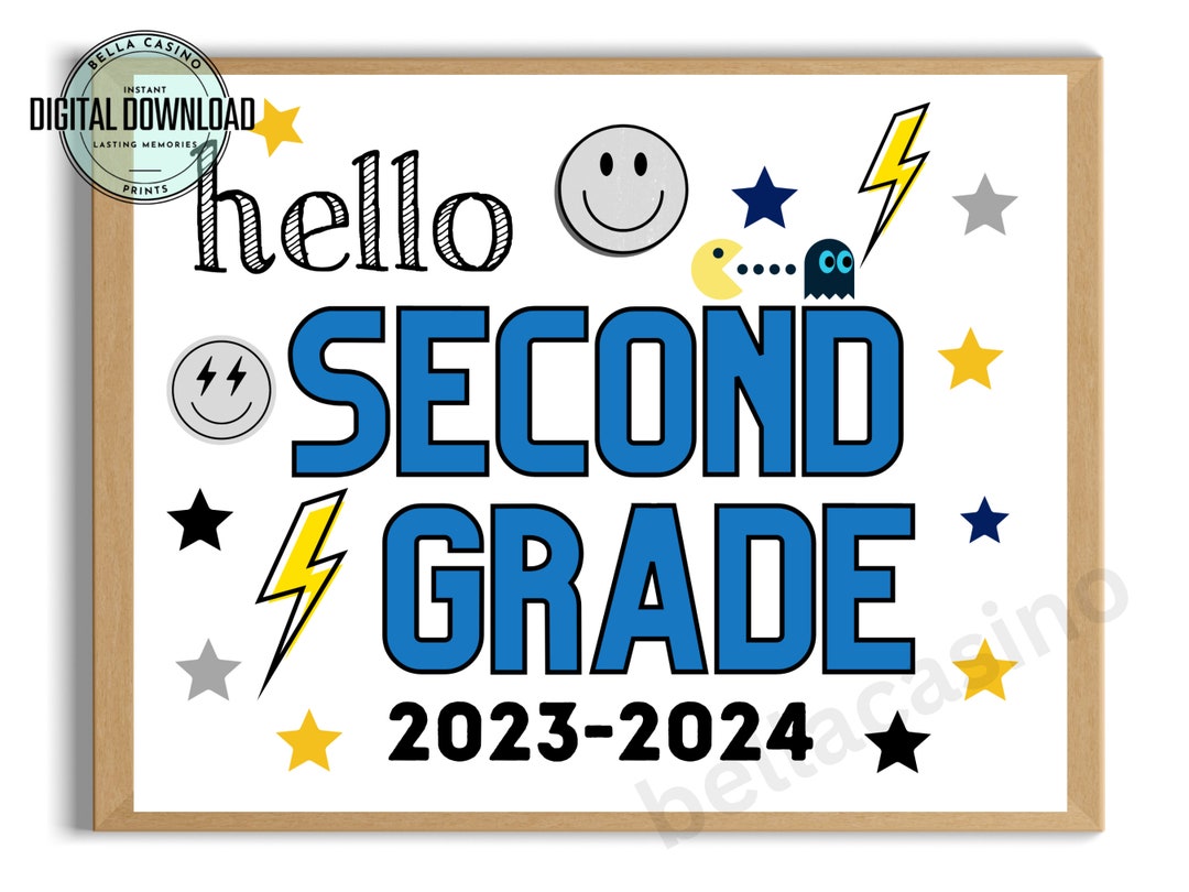 First Day of 2nd Grade Sign First - Il 1080xN.5183688261 Da6a 