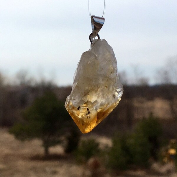 Citrine point Pendant/Pendulum