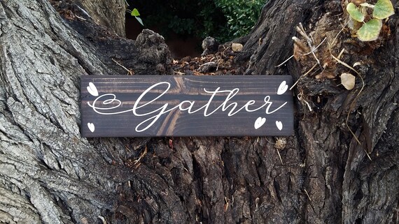 Decorative Accessories Gathering Room Sign Rustic Reclaimed