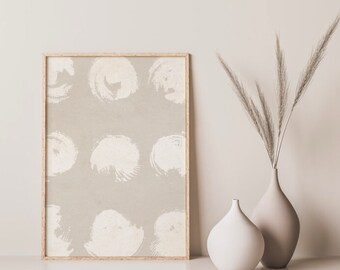 Arte de pared imprimible abstracto minimalista, Impresión de arte Boho, Arte de pared neutral, Impresión de arte beige, Impresión de arte abstracto Digital, Descarga instantánea