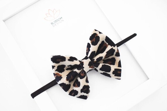 baby girl leopard print headband