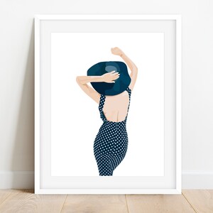 Female Wall Art Print, Modern Woman Art, Minimalist Wall Decor Art, Printable Wall Art, Digital Print, Woman Art, Artwork Illustration