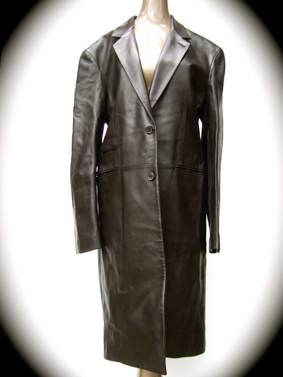 HERMES Men's - Unisex Black Luxurious Soft Leather