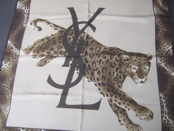 Shop Saint Laurent RIVE DROITE Star Leopard Patterns Other Animal