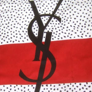 YVES SAINT LAURENT Luxurious Large Silk Shawl-Scarf image 3