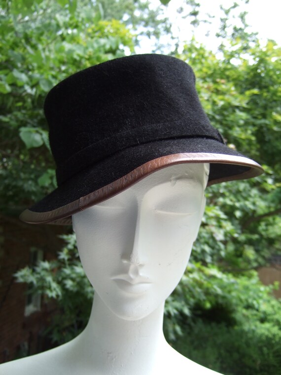 Vintage Motsch for Hermes Paris Hat Silk Crown Straw Brim M