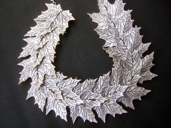 Dramatic Large Scale Silver Matte Metal Articulat… - image 7