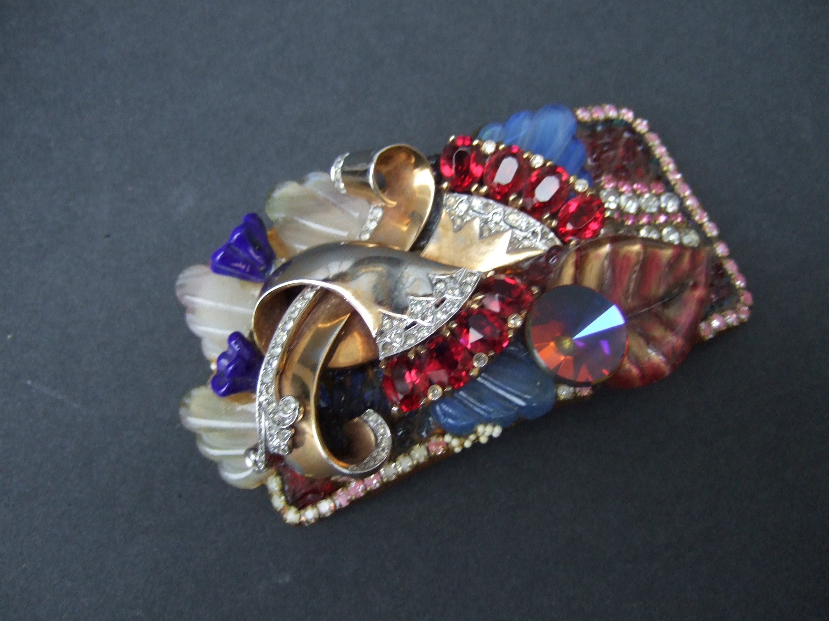 WENDY GILL Crystal Encrusted Artisan Repurposed Belt Buckle C - Etsy