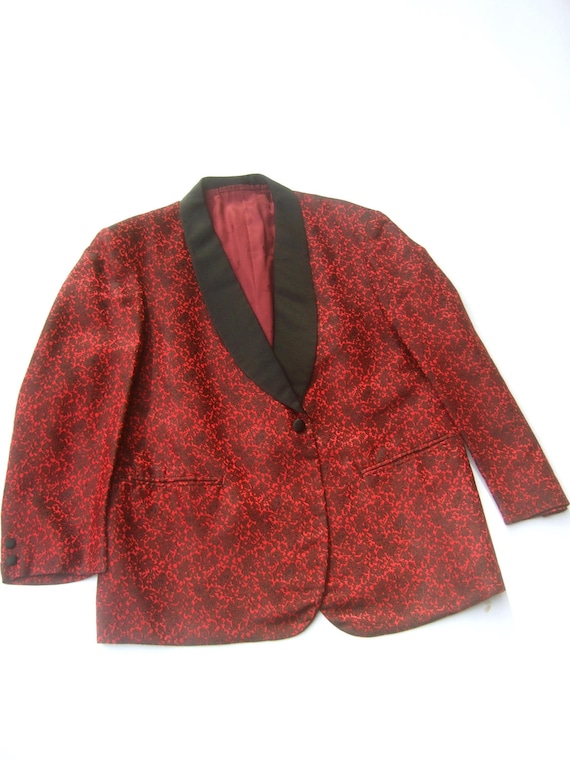 Men's Brocade Custom Made "Rat Pack" Style Tux Ja… - image 2