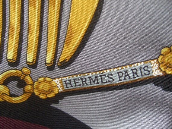 HERMES' PARIS Luxurious Silk Equestrian Bridals B… - image 4
