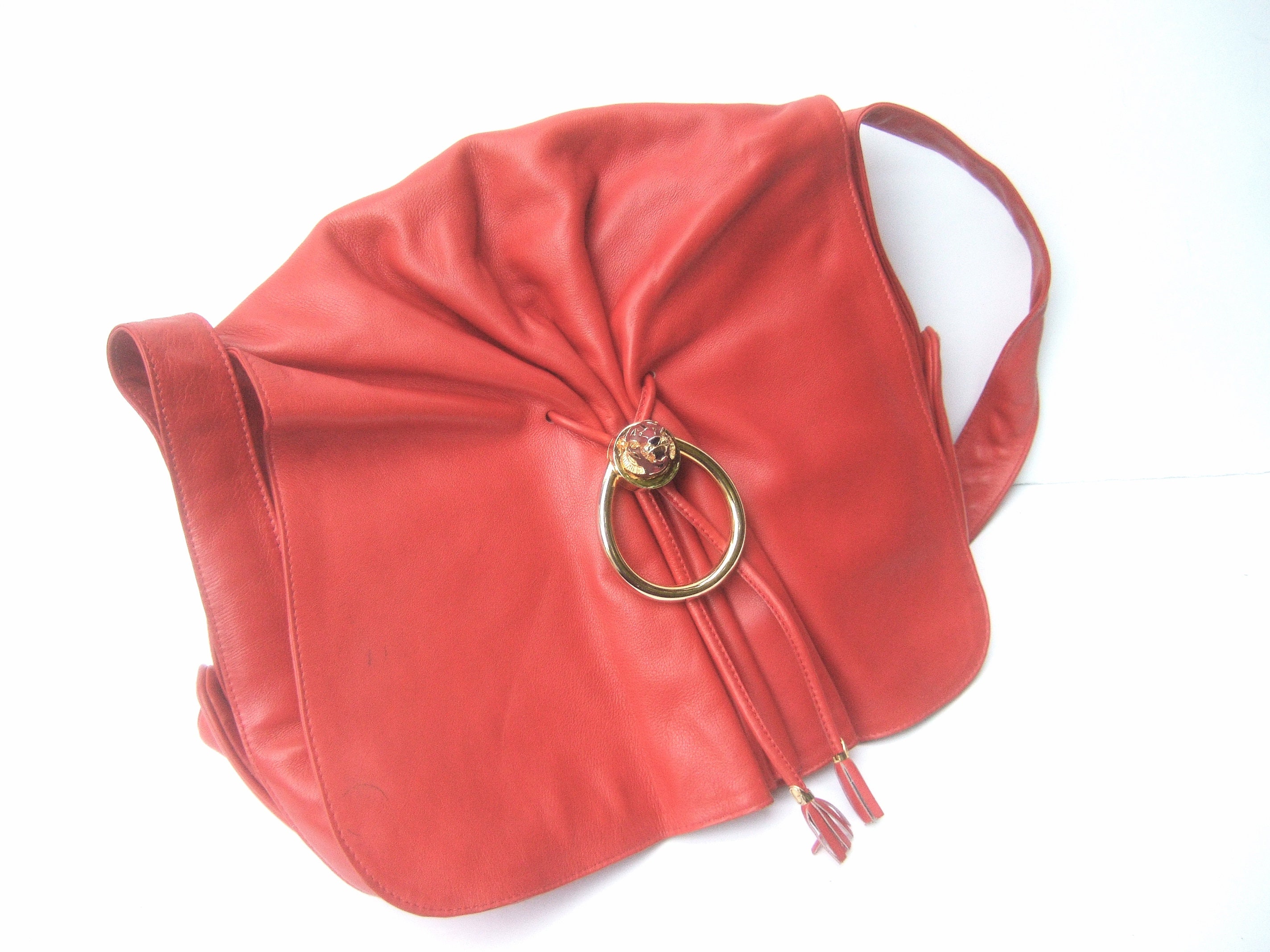 Gucci Tom Ford PINK SUEDE Tiger Charm Shoulder Clutch Bag RARE!!