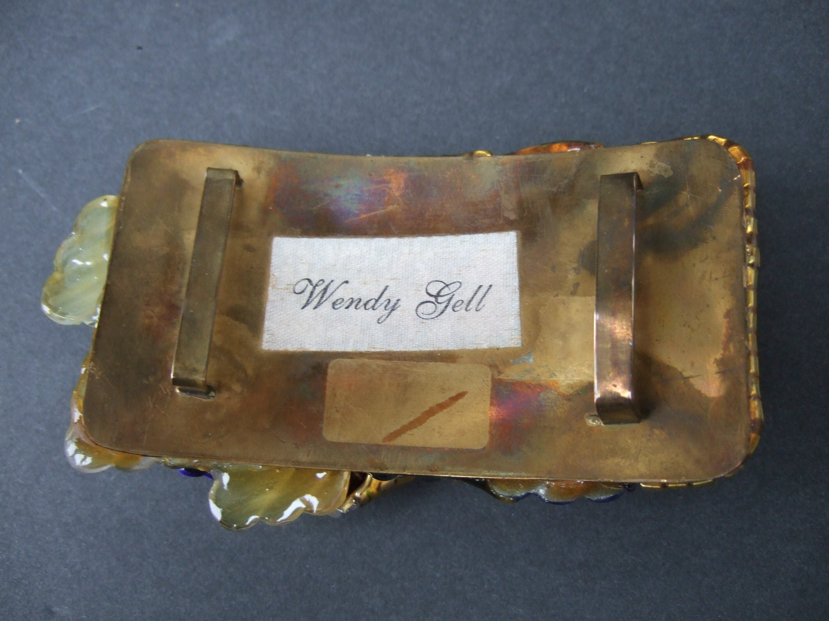 WENDY GILL Crystal Encrusted Artisan Repurposed Belt Buckle C - Etsy