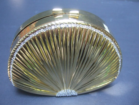 Opulent Gilt Metal Minaudiere Evening Bag c 1980s