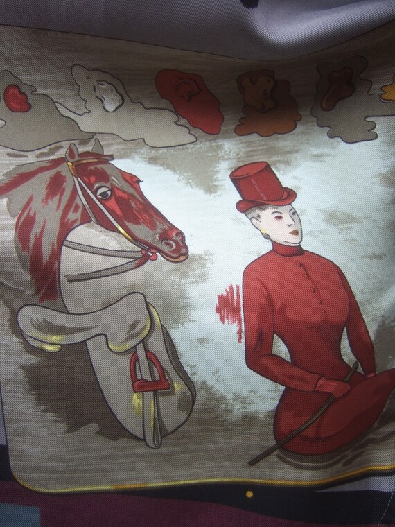 HERMES' PARIS Luxurious Silk Equestrian Bridals B… - image 8