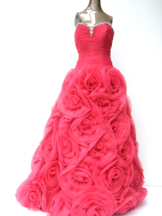 pink dress with rosettes Sweetheart Rosette Mini Dress With Corset Back Detail
