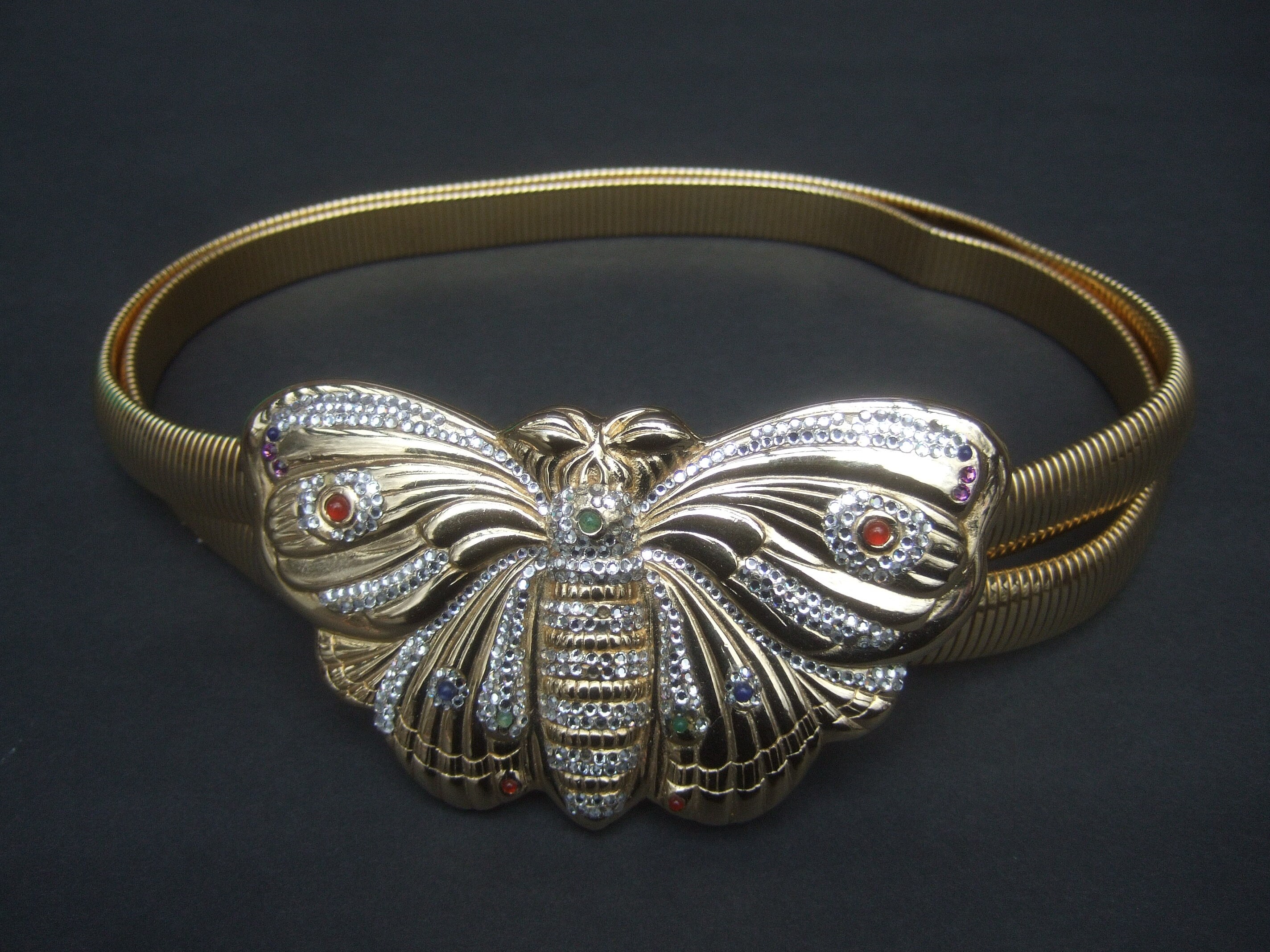 Judith Leiber butterfly belt JUDITH LEIBER Opulent Massive Jewel Encrusted Butterfly  main image 2
