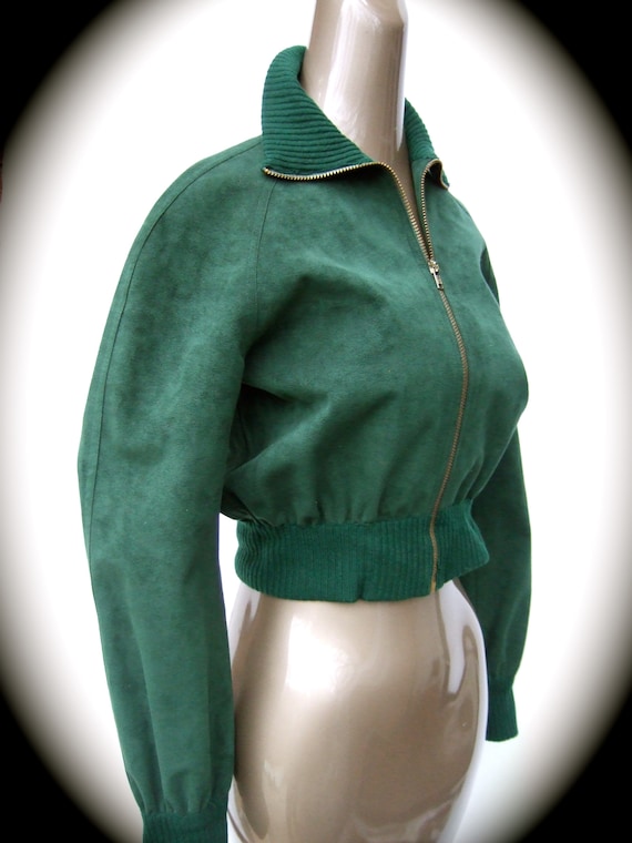 c1982 Hot Pink Suede Studded Halston Jacket main image 1