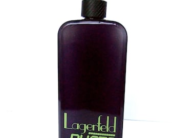 LAGERFELD Photos Large Black Glass Factice Dummy Display Fragrance Bottle