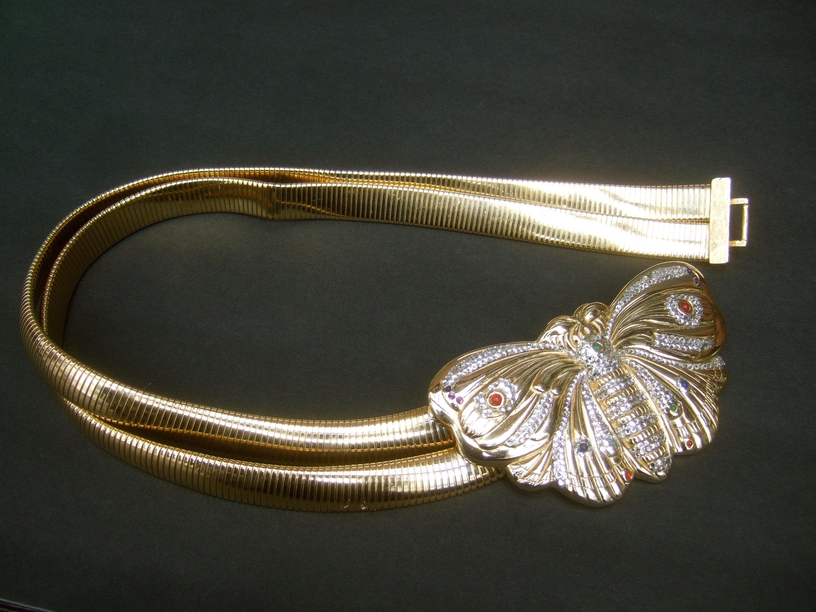 JUDITH LEIBER Opulent Massive Jewel Encrusted Butterfly 