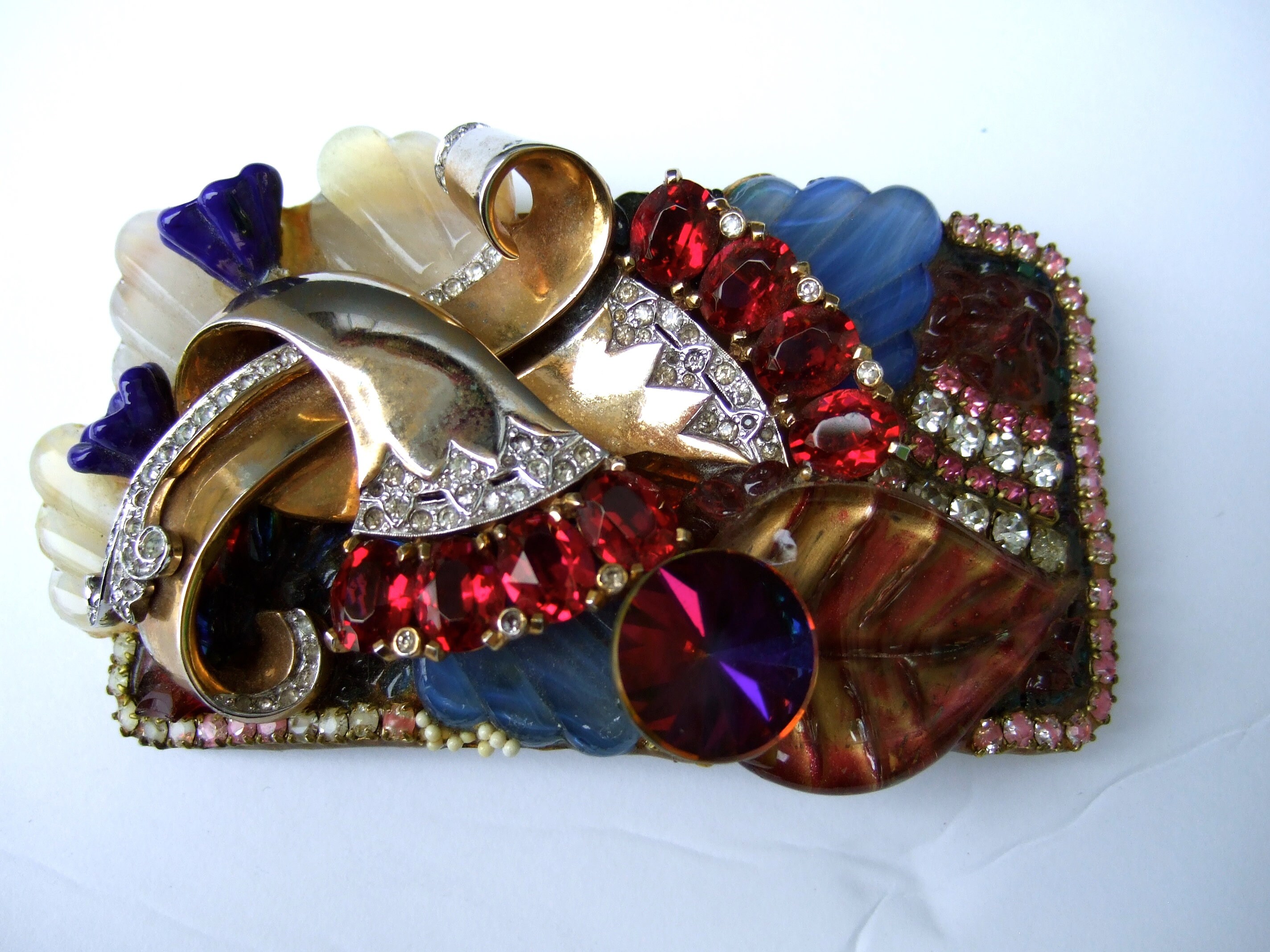 WENDY GILL Crystal Encrusted Artisan Repurposed Belt Buckle C - Etsy