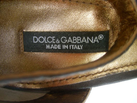 Dolce & Gabbana Italy Gray Leather Ankle Strap Sh… - image 4