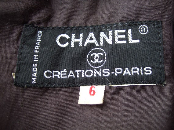 CHANEL Creations Chic Gray - Brown Heavy Wool Coa… - image 10