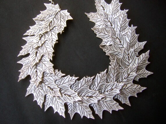 Dramatic Large Scale Silver Matte Metal Articulat… - image 1