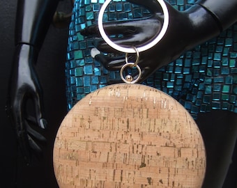 Stylish Unique Round Cork Versatile Handbag - Shoulder Bag c 2000