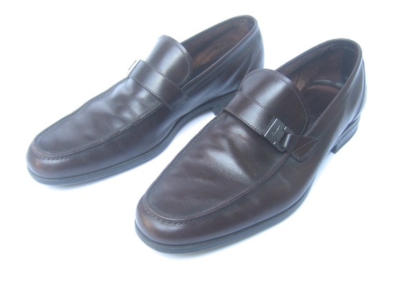 Brown ferragamo shoes top