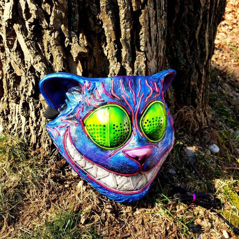 SPACE CAT LED Light Up Cat MaskHand SculptedResin MaskEl Etsy