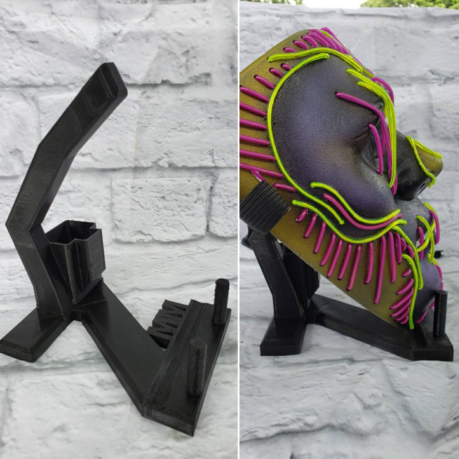 Custom Mask Display Stand 3d Printed Display Stand Battery Etsy