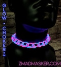 Light-Up Glow Choker ™ -Handmade EL Wire Necklace,Outfit,Braided,EDM,Rave,Neon,Halloween,burning man,Cosplay,Party,jewelry,Festival,original