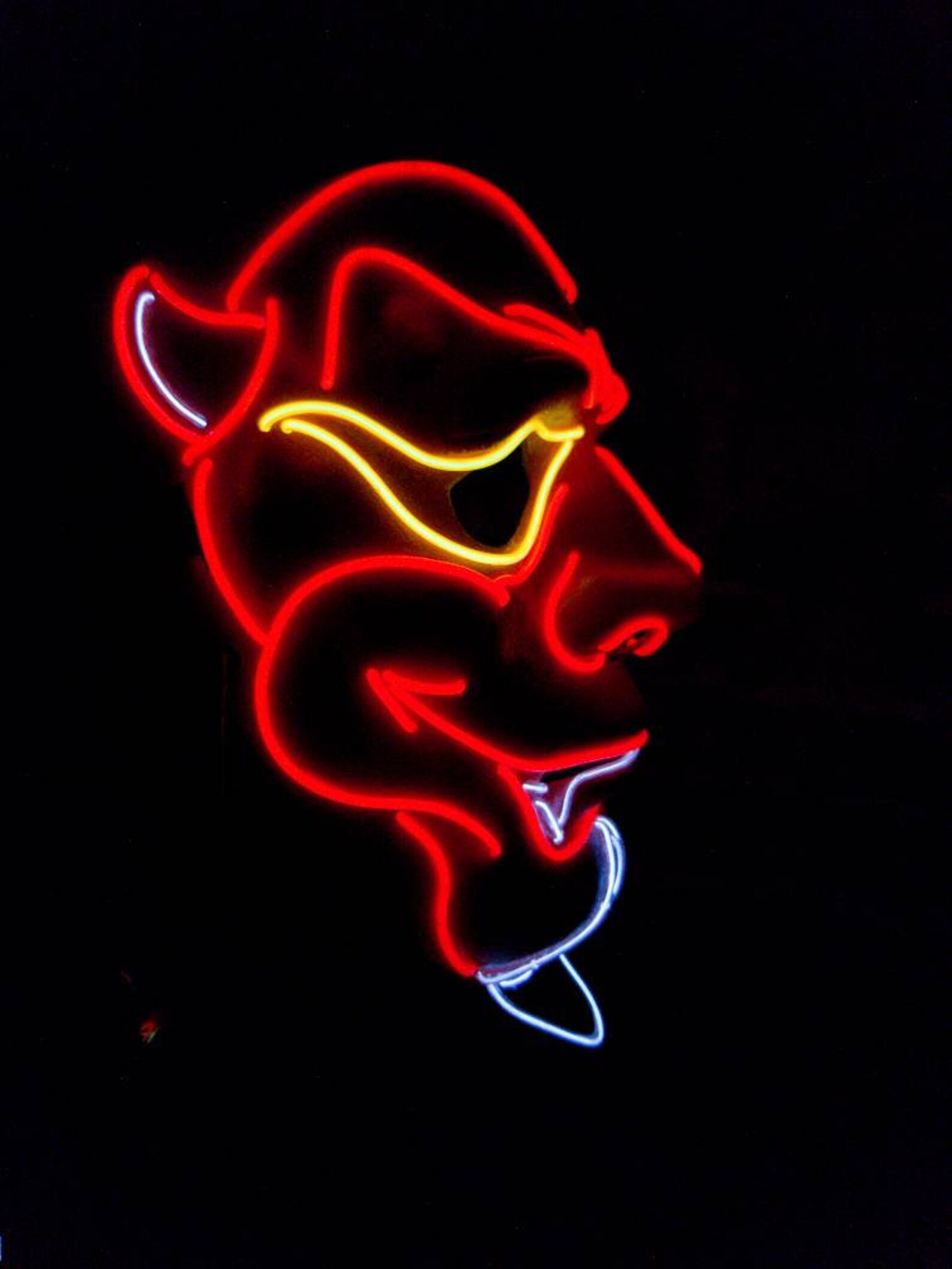 DEVIL LED Light up Maskel Etsy