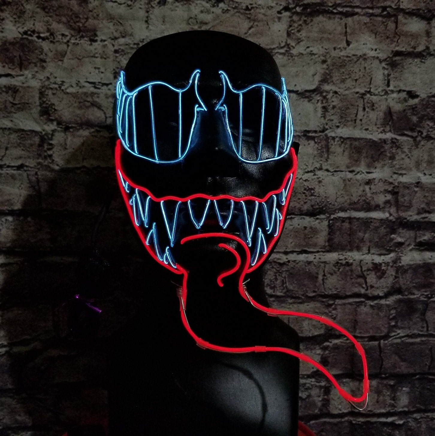 VENOM Style LED Light Up MaskEl WireSpider man3-DRave | Etsy