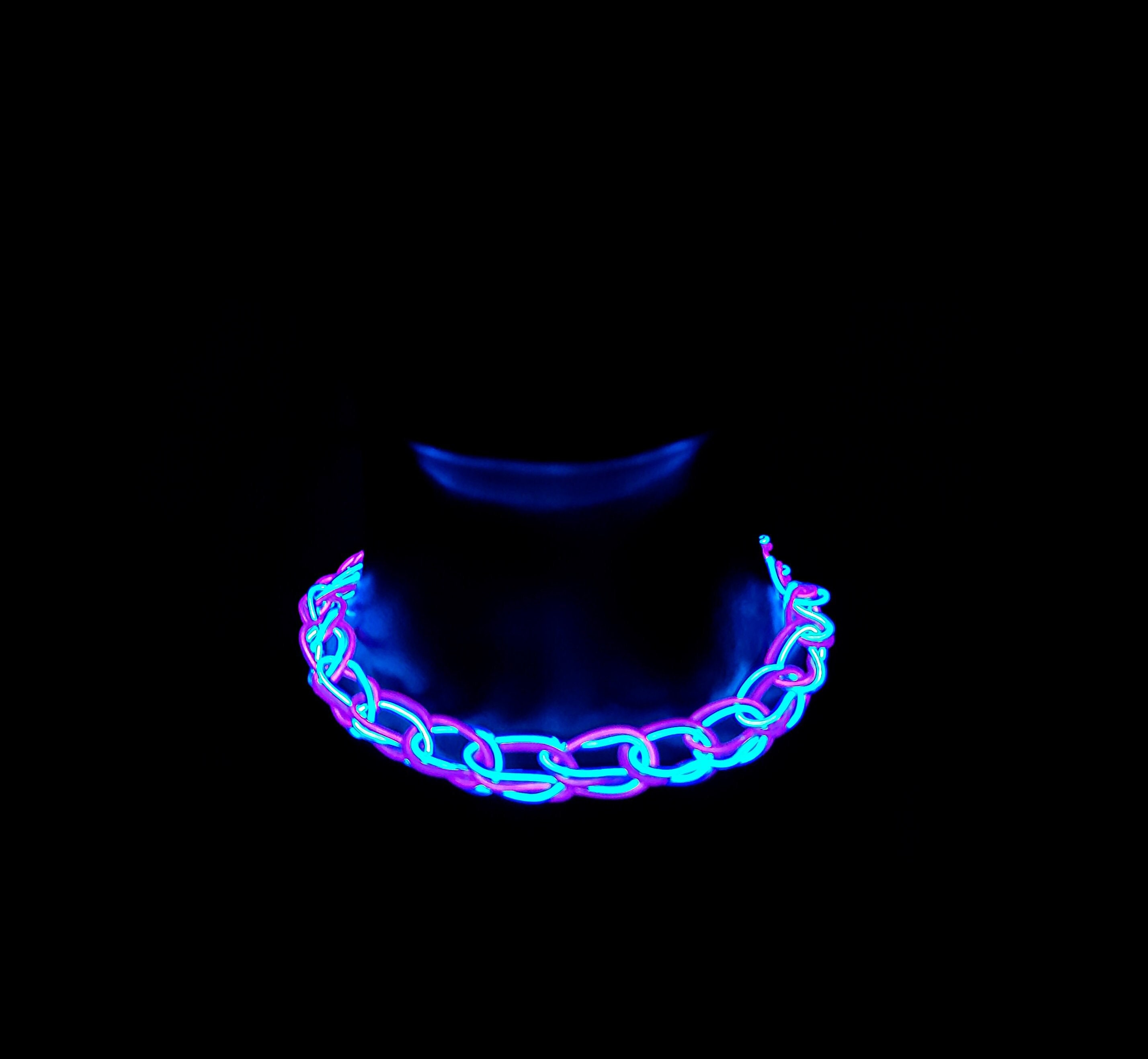 Light-up Glow Choker ™ -handmade EL Wire Necklace,outfit