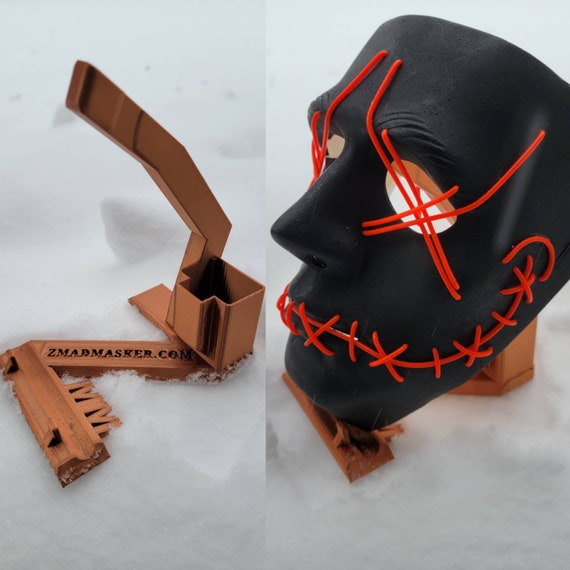 Custom Mask Display Stand 3D Printed Display Stand Battery | Etsy