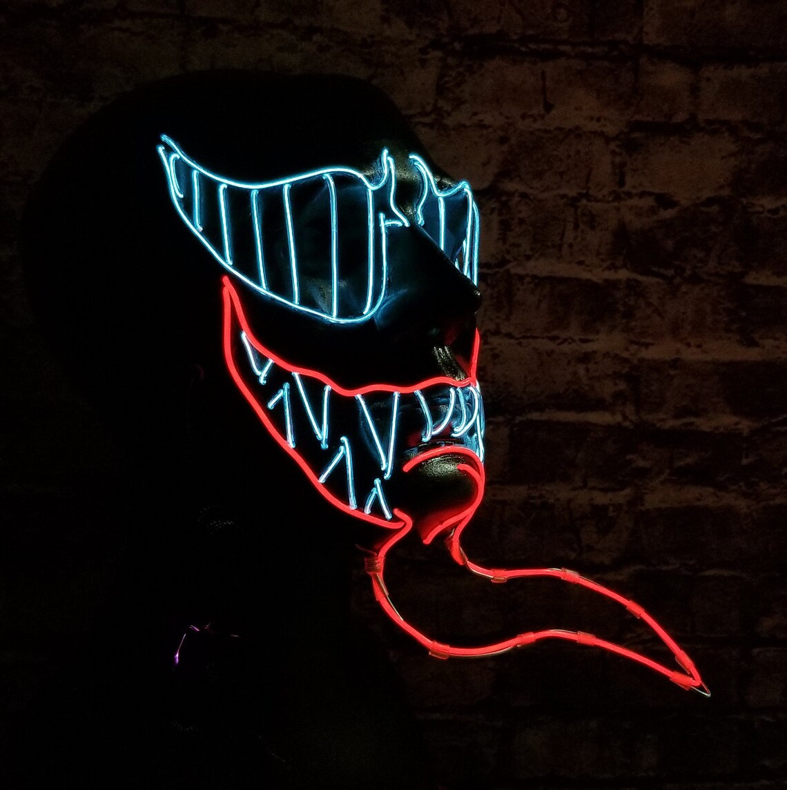 VENOM Style LED Light Up MaskEl WireSpider man3-DRave | Etsy