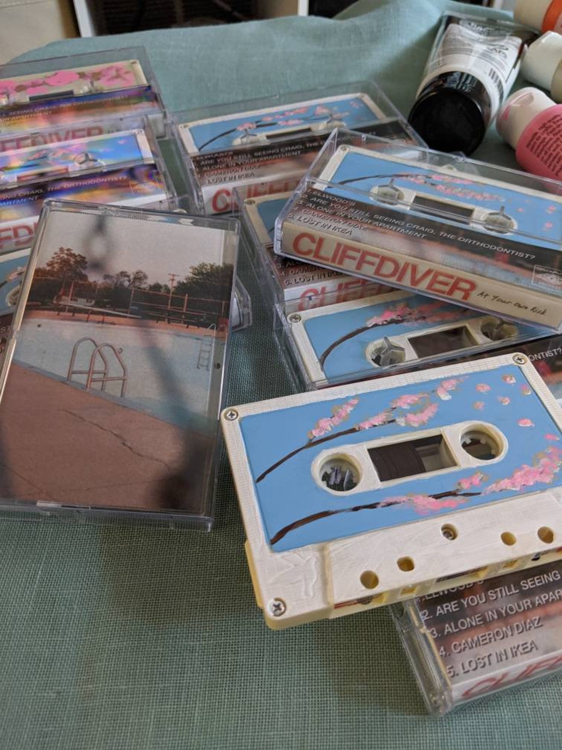 Custom Painted Cassette Tapes Etsy