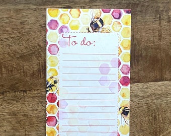 Busy Bees To Do Lined Notepad