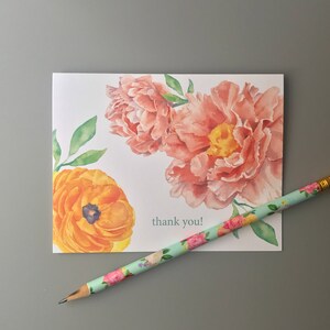 Floral Thank You Card Set
