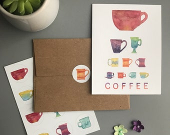 Eye Love Coffee Note Card Set