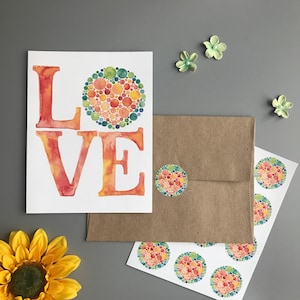 Love - Five Note Card Set