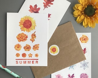 Seasonal Eye Chart Card Set