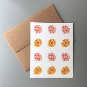 Floral Thank You Card Set - Etsy