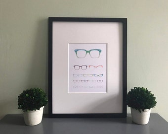 Eyeglass Eye Chart Print