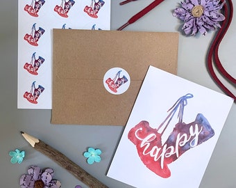 Happy Feet Note Card Set