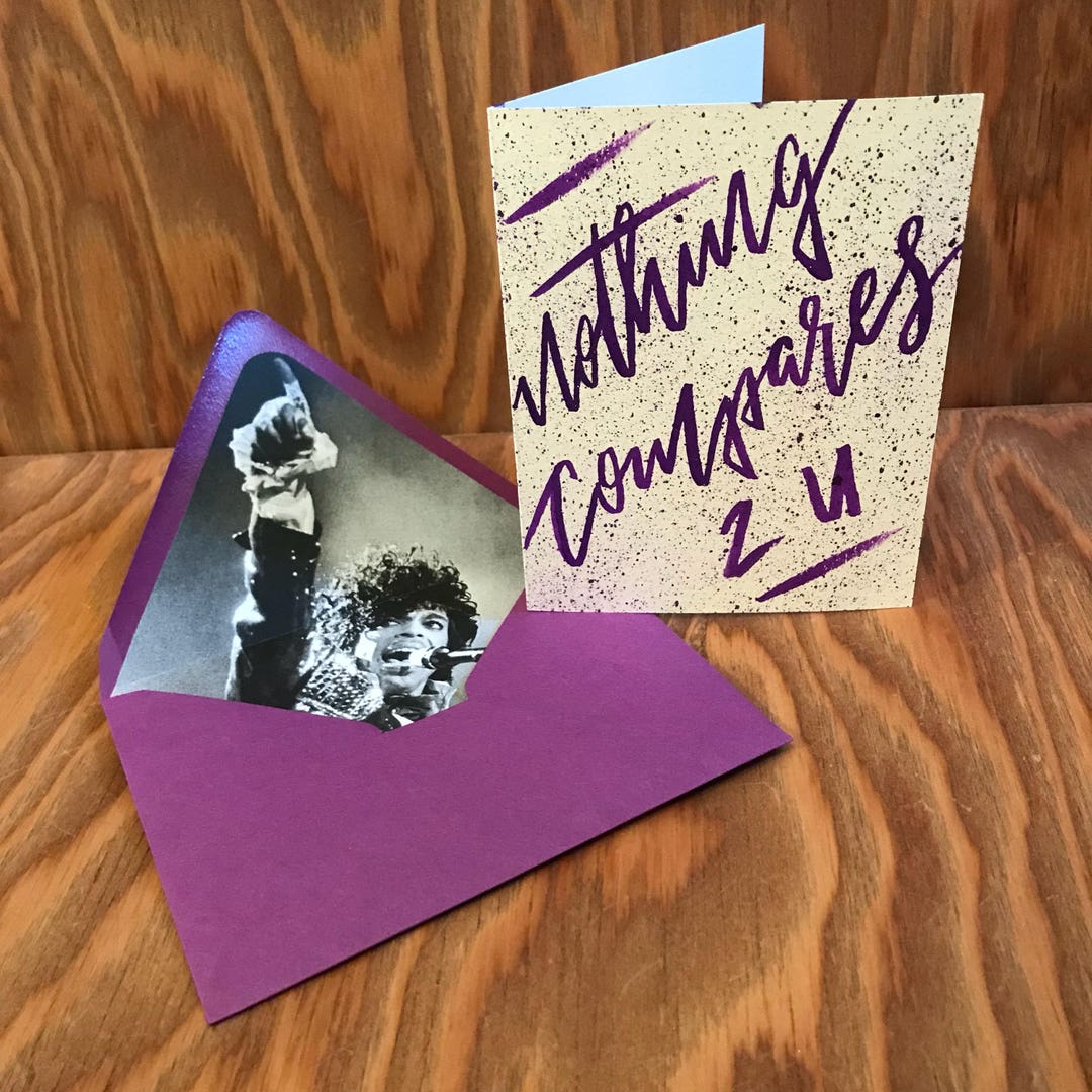 Nothing Compares Prince Themed Card - Etsy